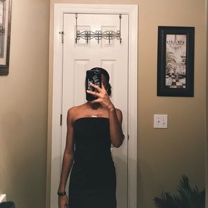 fitted dress with tassels